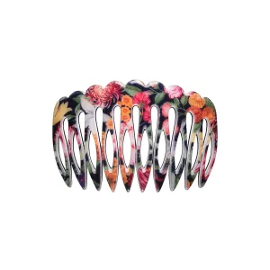 Arcade Medium Royal Garland Print Side Comb