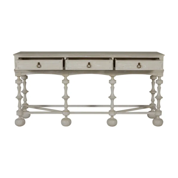 Arrington Console Table Cerused White