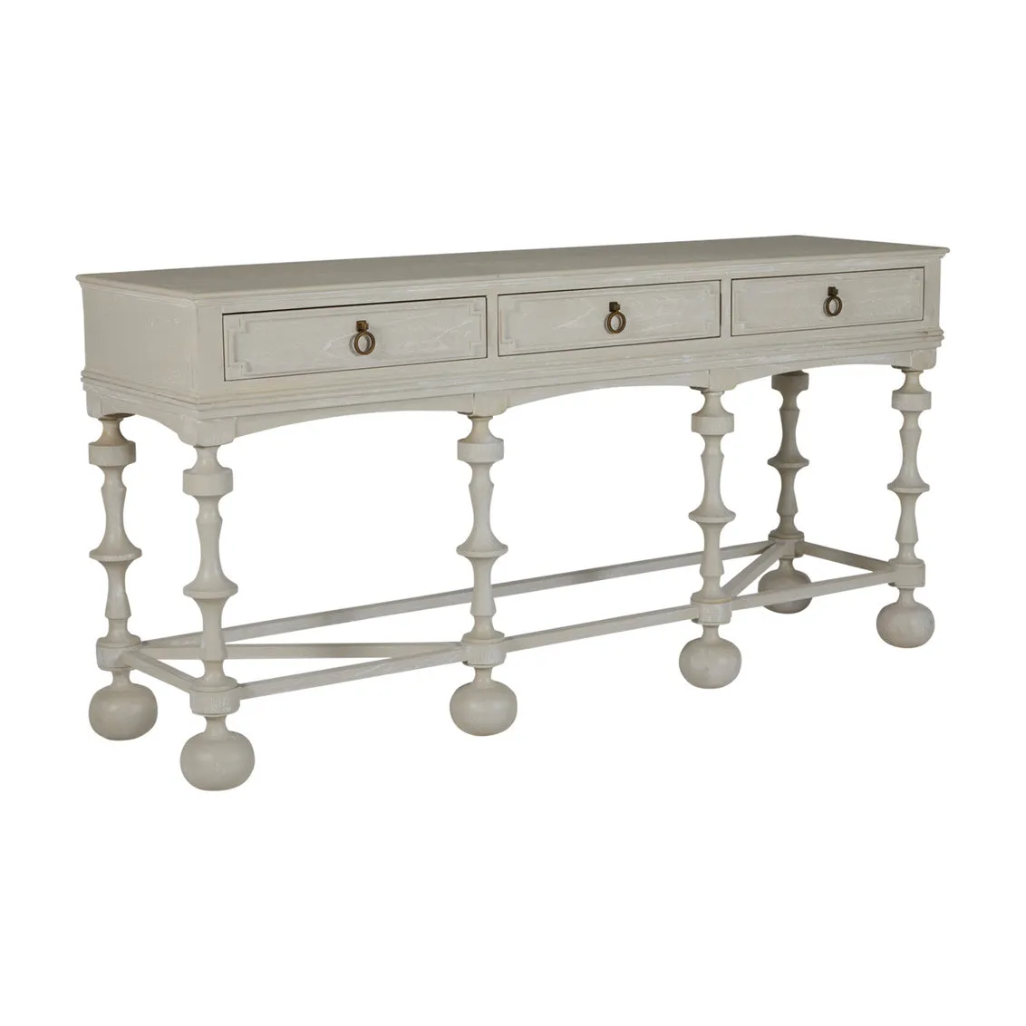 Arrington Console Table Cerused White