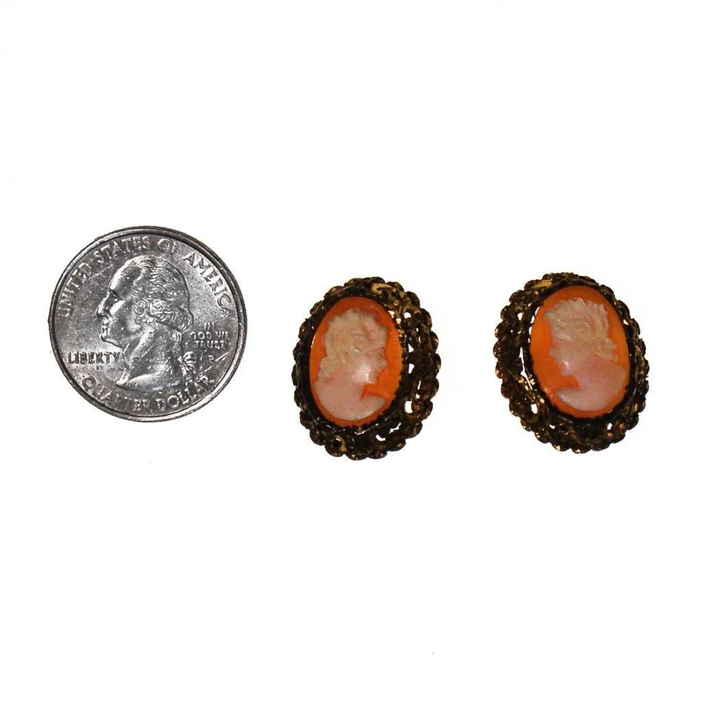 Art Deco Cameo Earrings