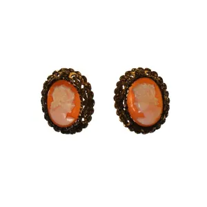 Art Deco Cameo Earrings
