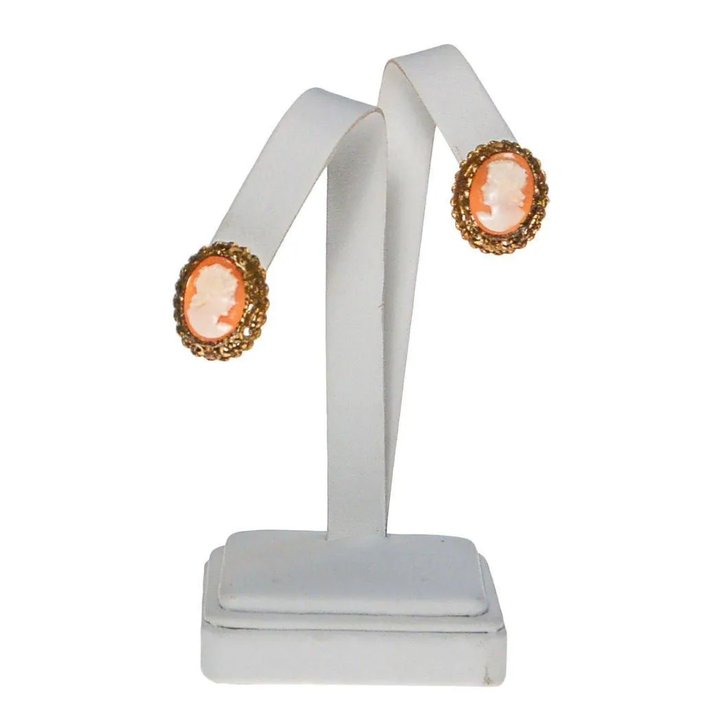 Art Deco Cameo Earrings
