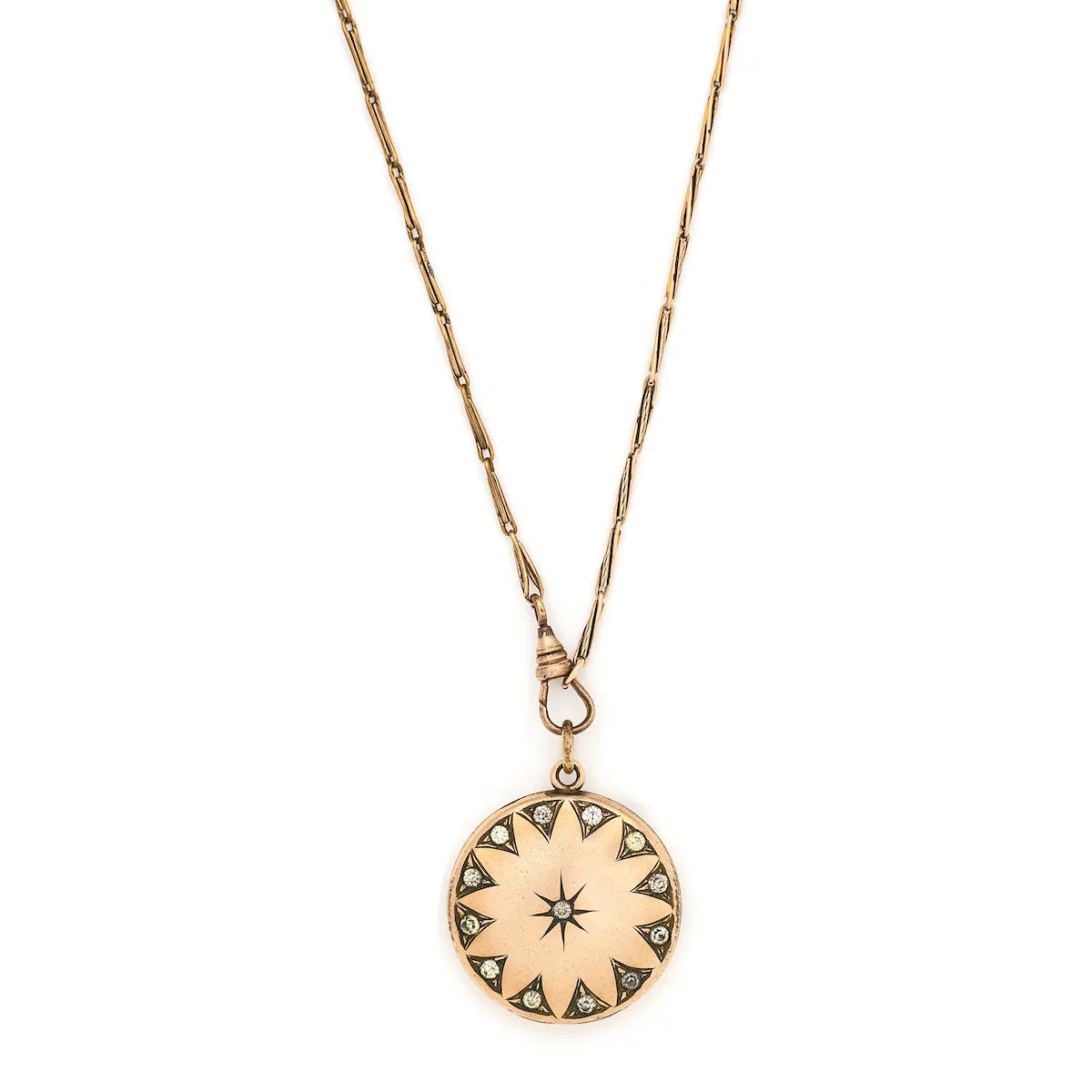 Art Deco Starburst Antique Locket