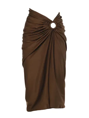Bamboo Ring Midi Skirt