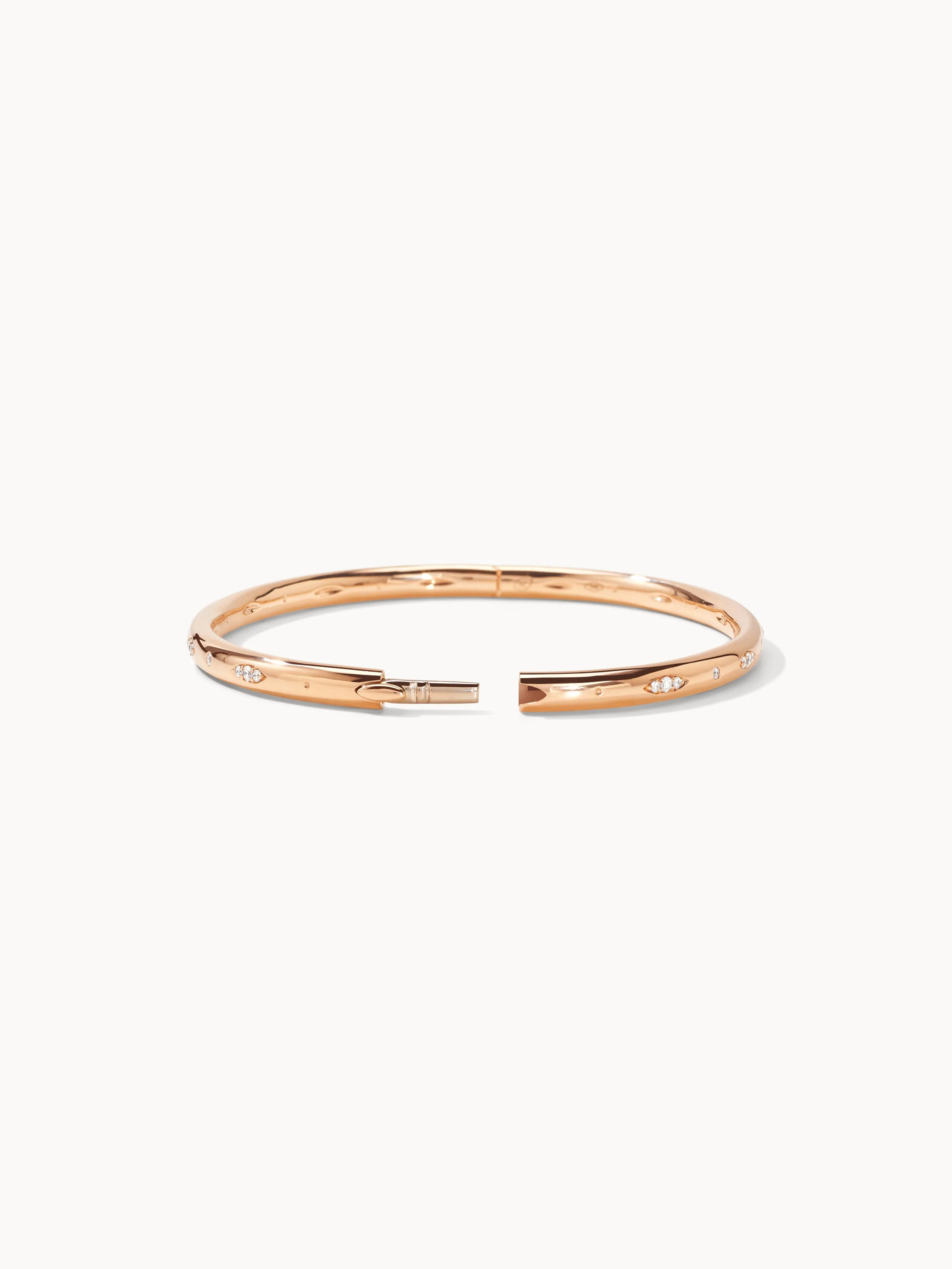 Bangle GYPSY 'Diamond Pavé' 17 cm 18K yellow gold