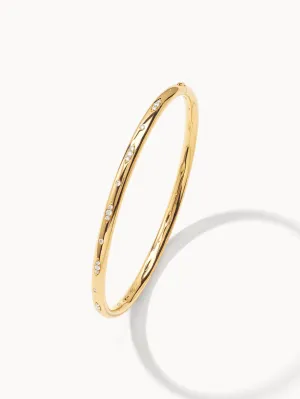 Bangle GYPSY 'Diamond Pavé' 17 cm 18K yellow gold
