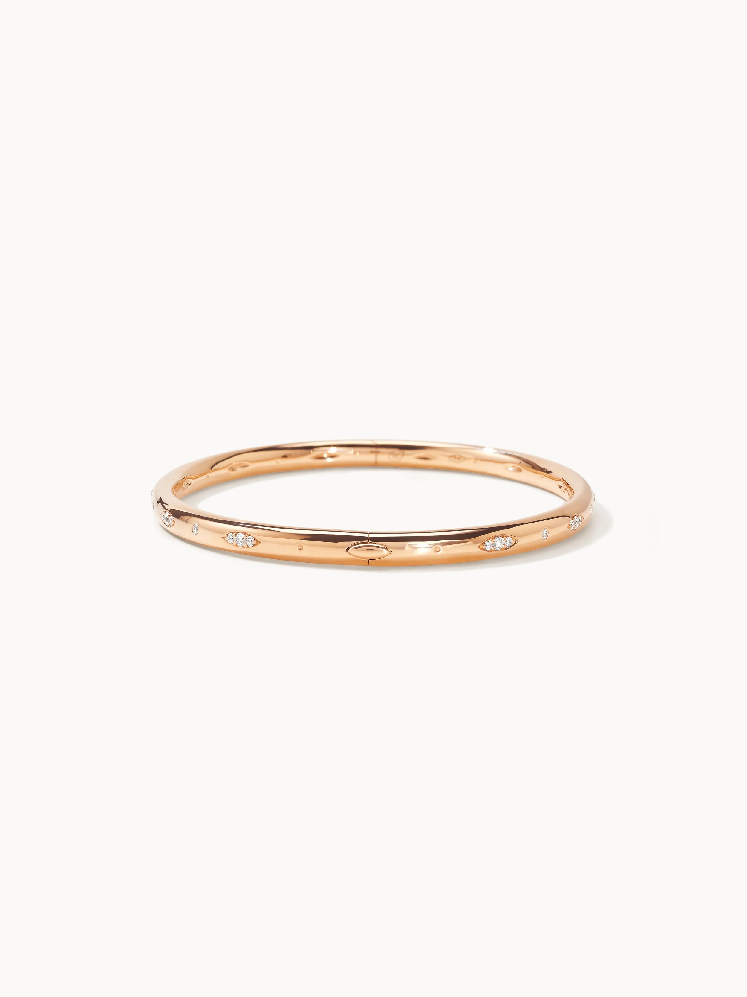 Bangle GYPSY 'Diamond Pavé' 17 cm 18K yellow gold