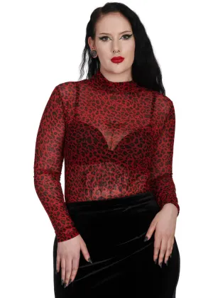Banned Animal Appeal Leo Top Red
