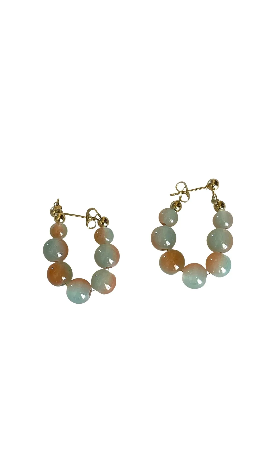 Beaded Jade Earrings