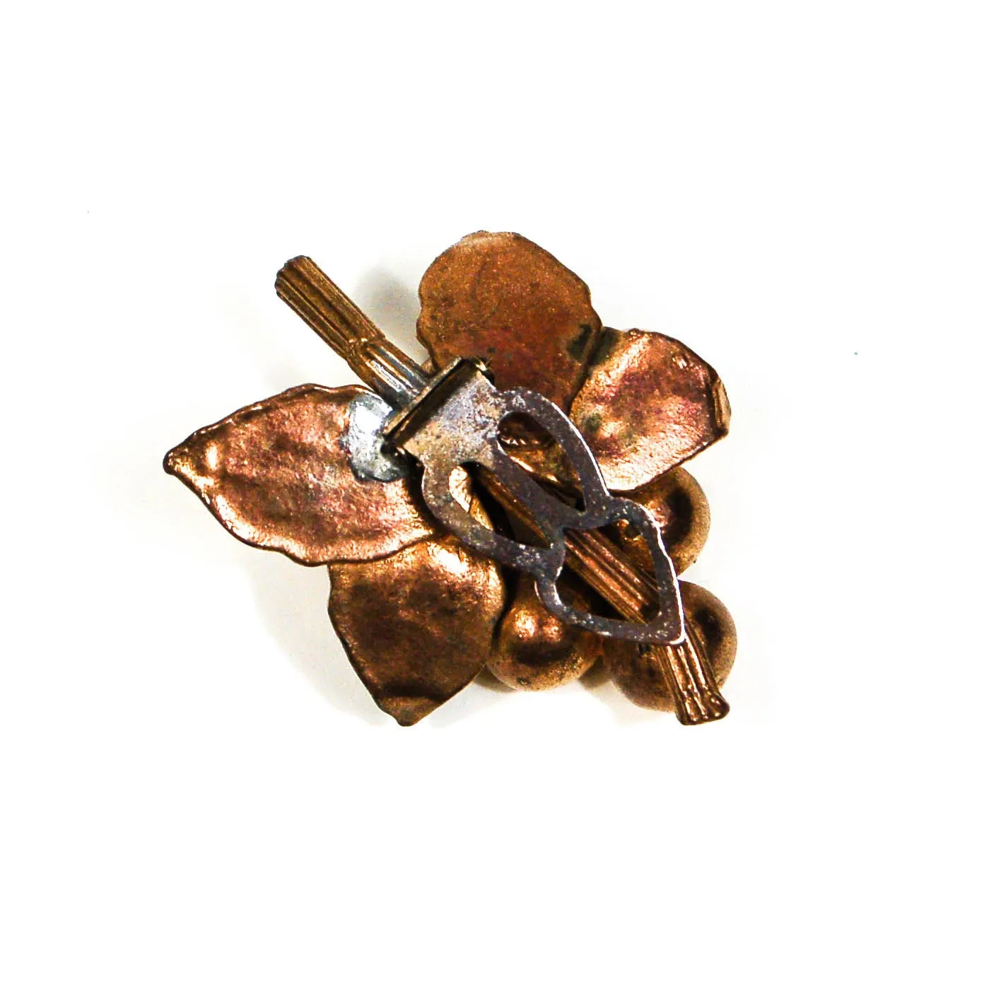 Berry Cluster, Gold Dress Clip Fur Clip
