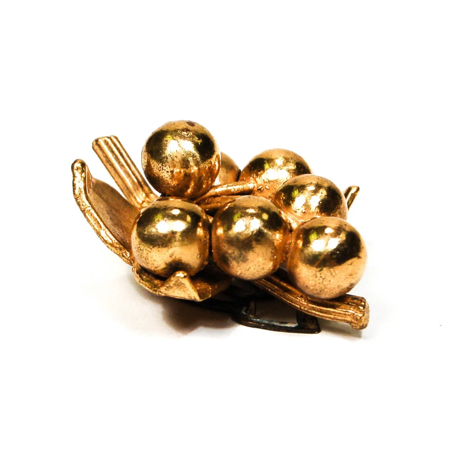 Berry Cluster, Gold Dress Clip Fur Clip