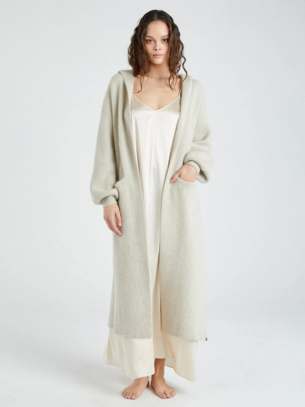 Beryll Hooded Cashmere Sweater Coat (More Colors)