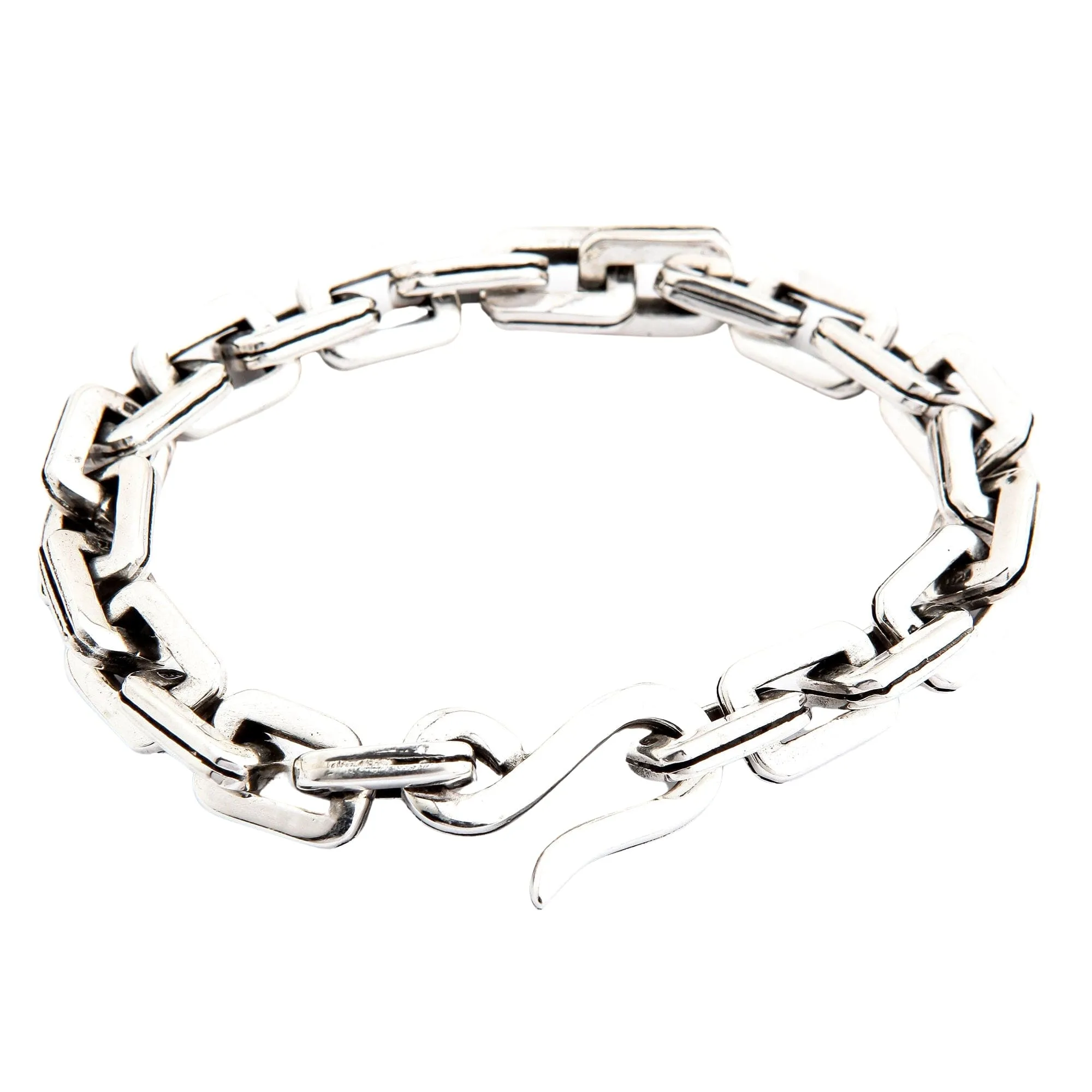 Bike Chain 925 Sterling Silver Men's Bracelet