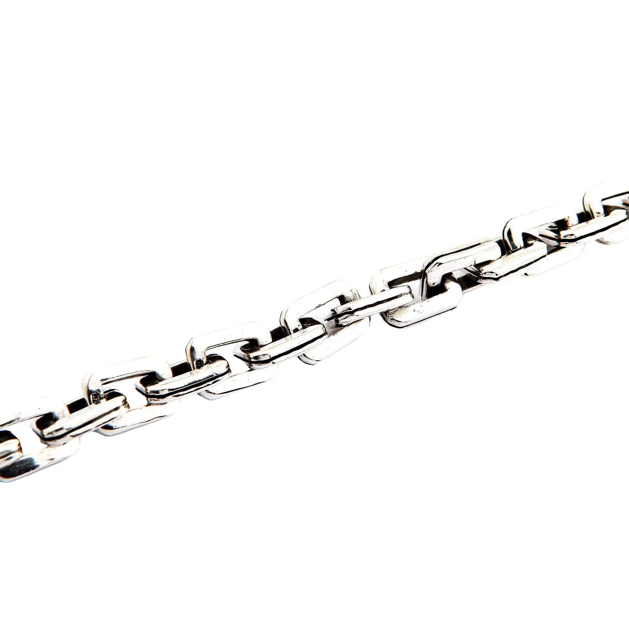 Bike Chain 925 Sterling Silver Men's Bracelet