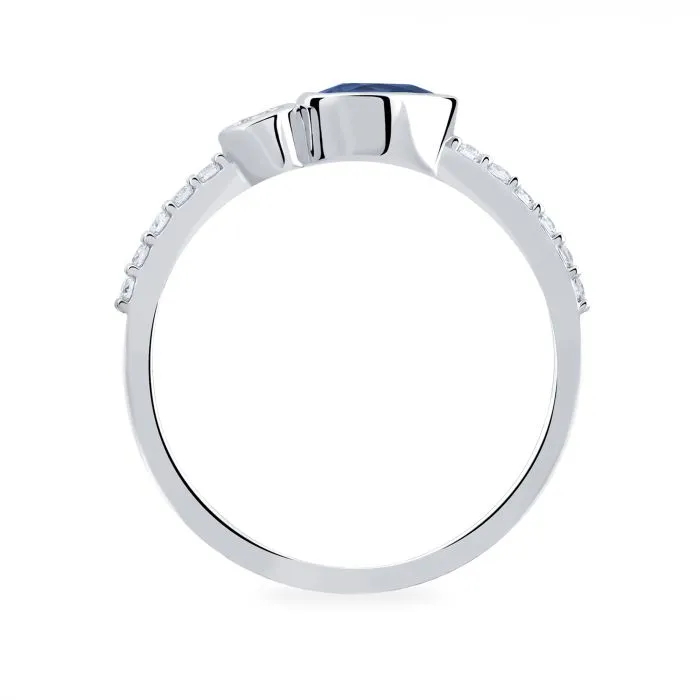 Birks Splash Diamond and Sapphire Band Ring