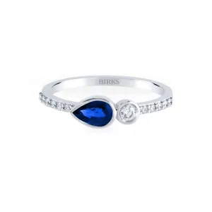 Birks Splash Diamond and Sapphire Band Ring