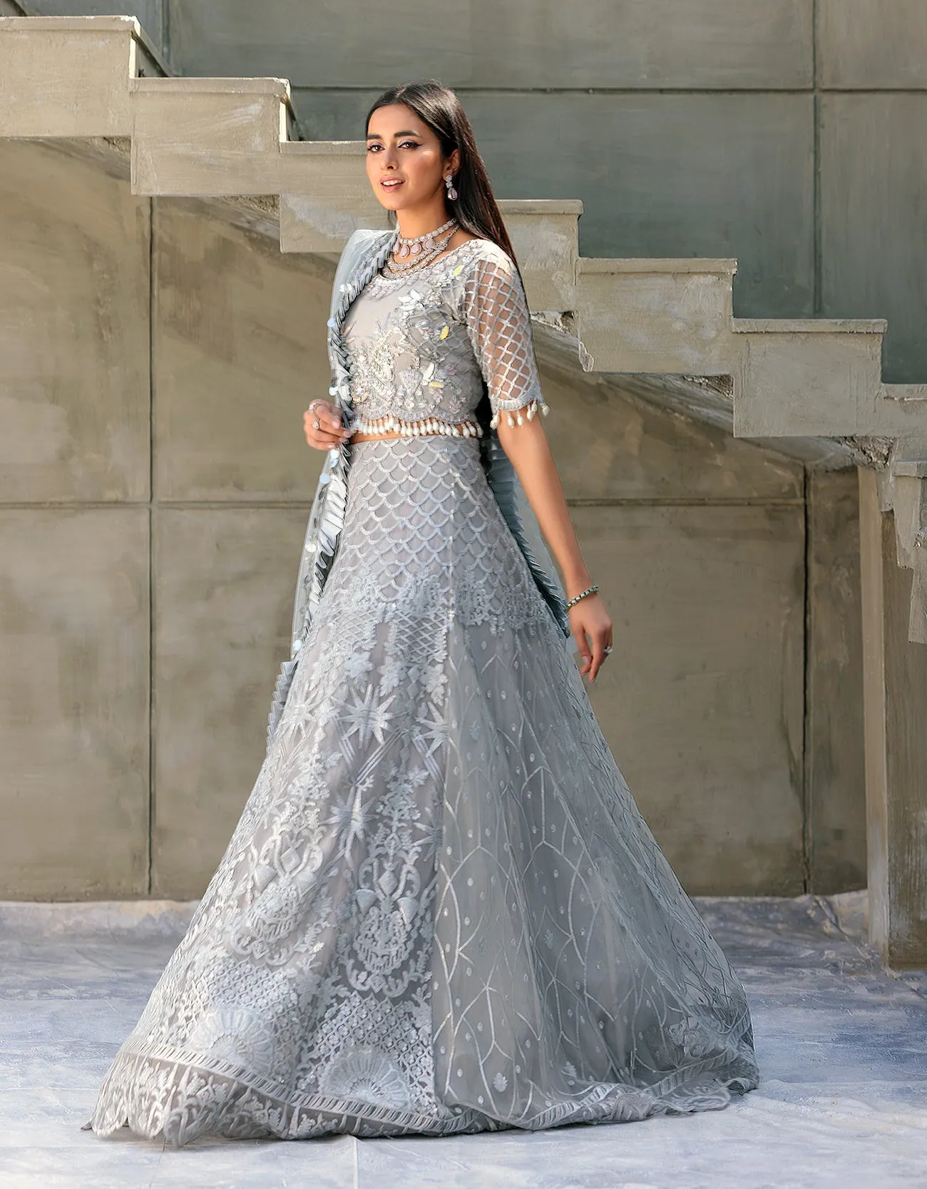 BL-405 - Emaan Adeel Belle Robe Luxury Chiffon Collection 2022 Vol-4