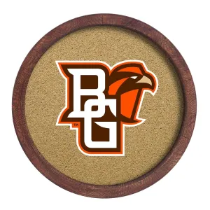 Bowling Green Falcons: "Faux" Barrel Framed Cork Board