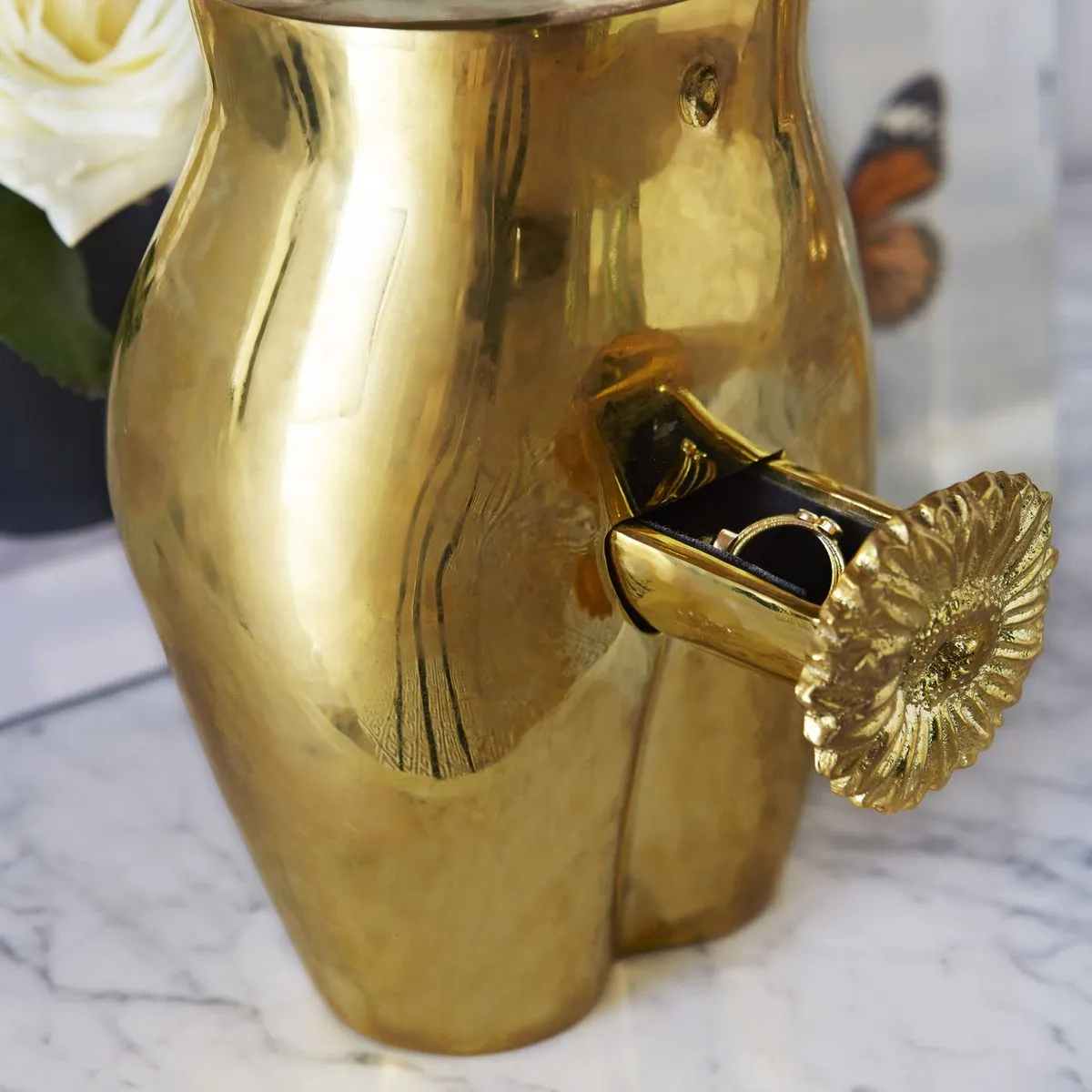Brass Edie Ring Box