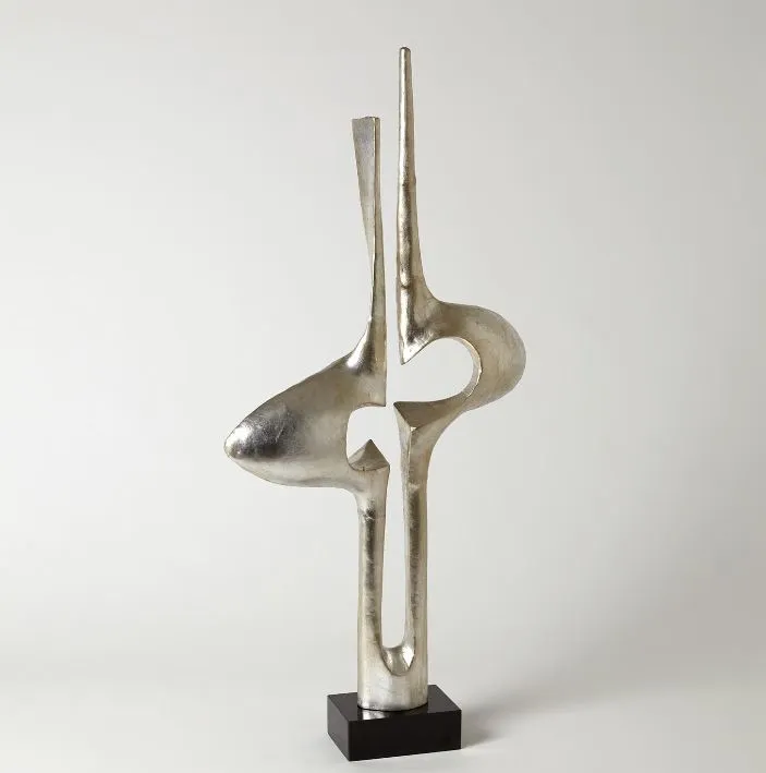Brother and Sister Sculpture, Silver Leaf - Global Views