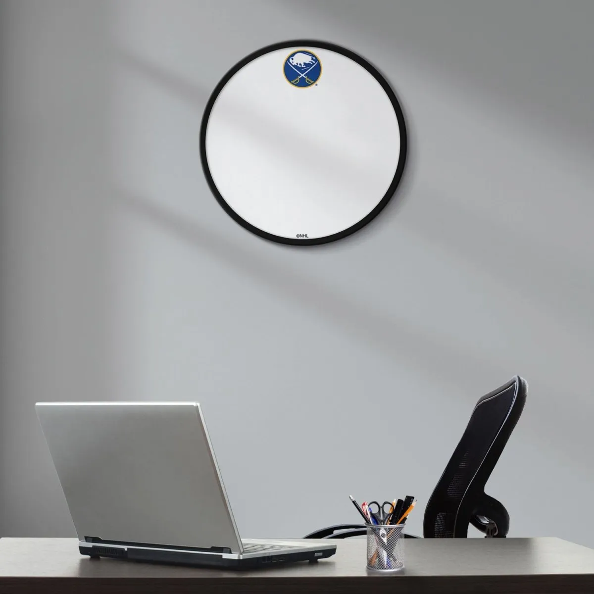 Buffalo Sabres: Modern Disc Framed Dry Erase Board