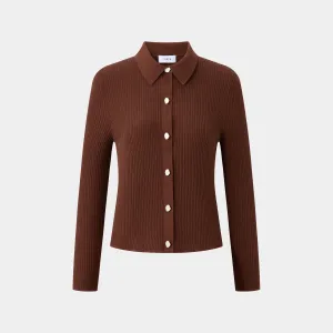 CAMBRIDGE BROWN POLO KNITWEAR