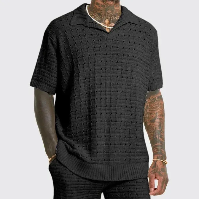 Camisa Masculina Tricô Elegance
