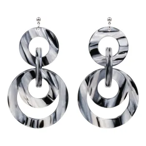 Carmen Large Tigre Blanc Stud Earrings