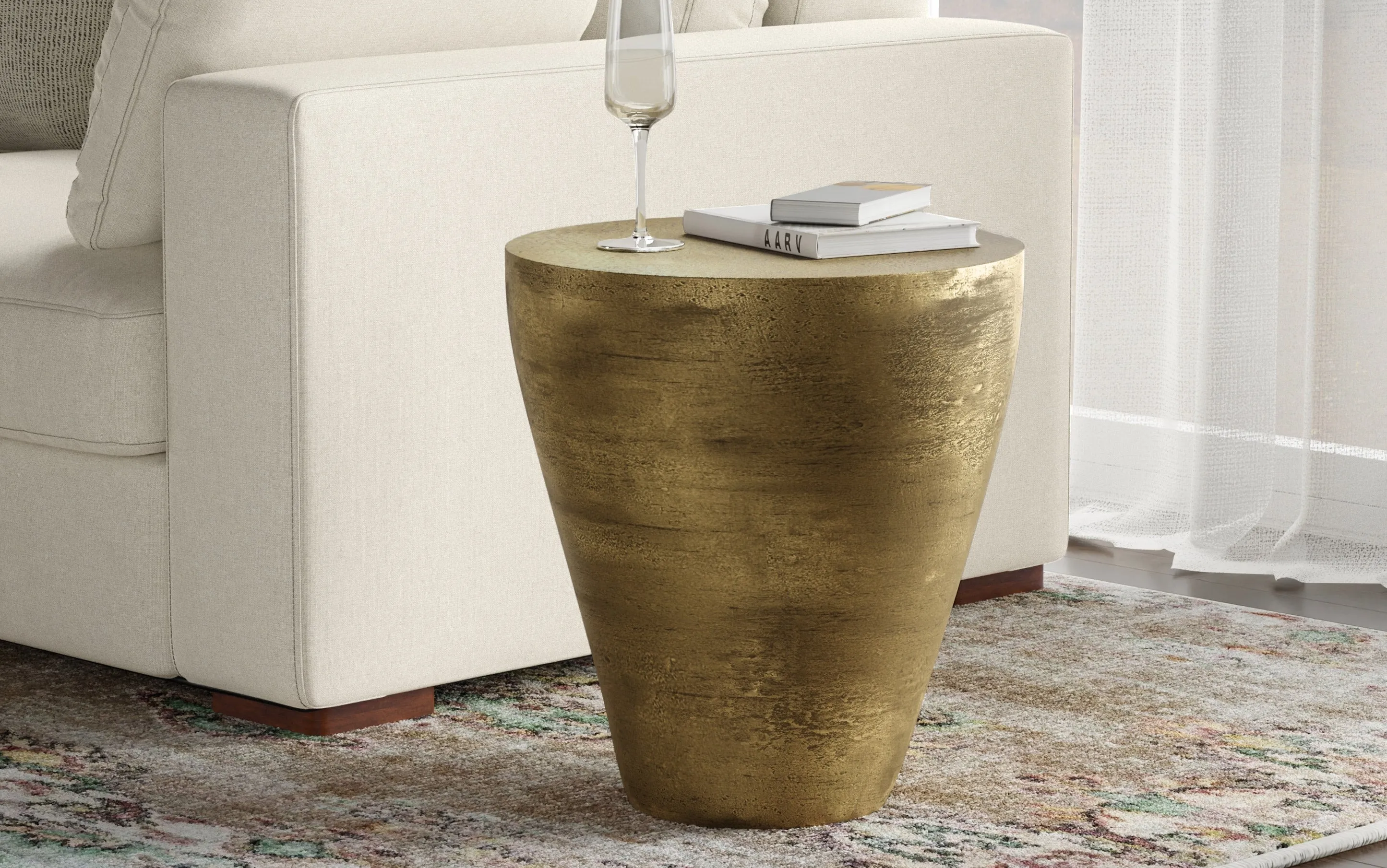 Cavan Cast Aluminum Side Table