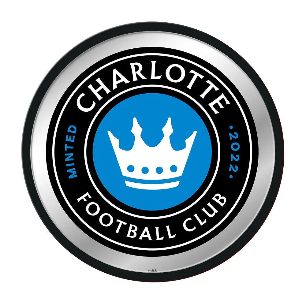 Charlotte FC: Modern Disc Mirrored Wall Sign