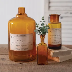 Charming Vintage-Style Apothecary Bottle - Capudine