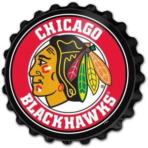 Chicago Blackhawks: Bottle Cap Wall Sign