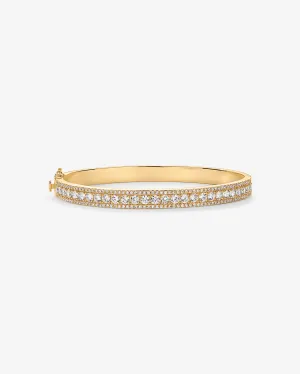 Classic Cubic Zirconia Bangle Bracelet