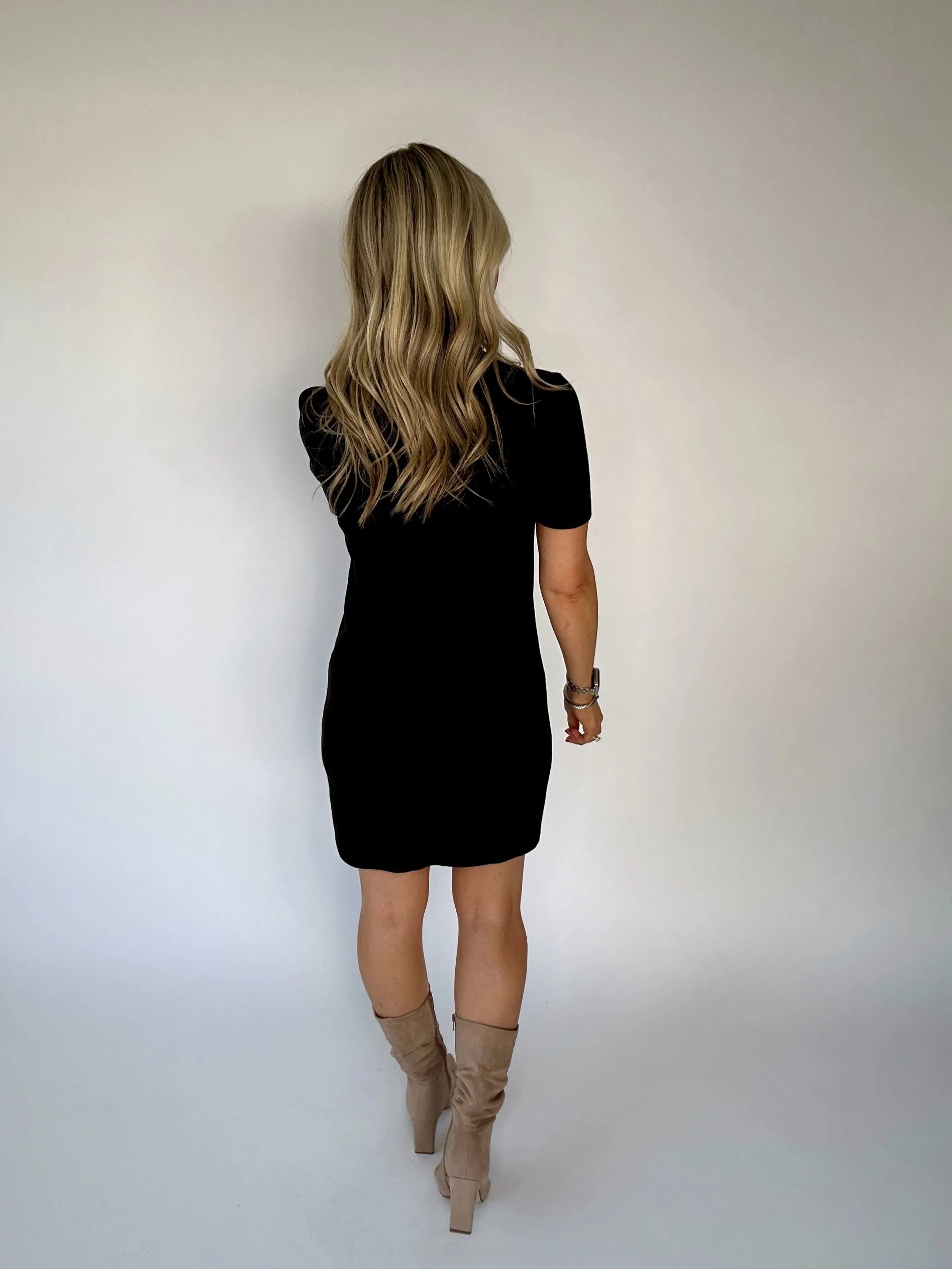 Coast To Coast Short Sleeve Sweater Dress