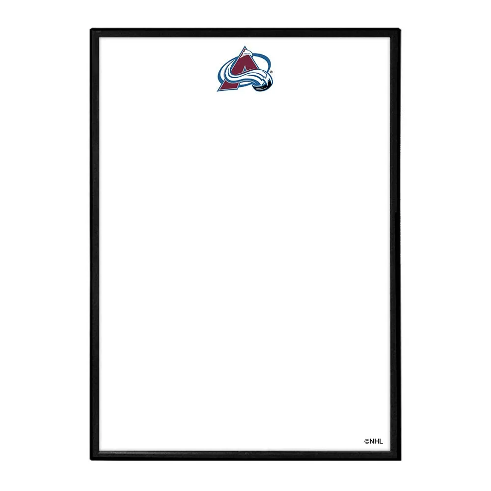 Colorado Avalanche: Framed Dry Erase Board