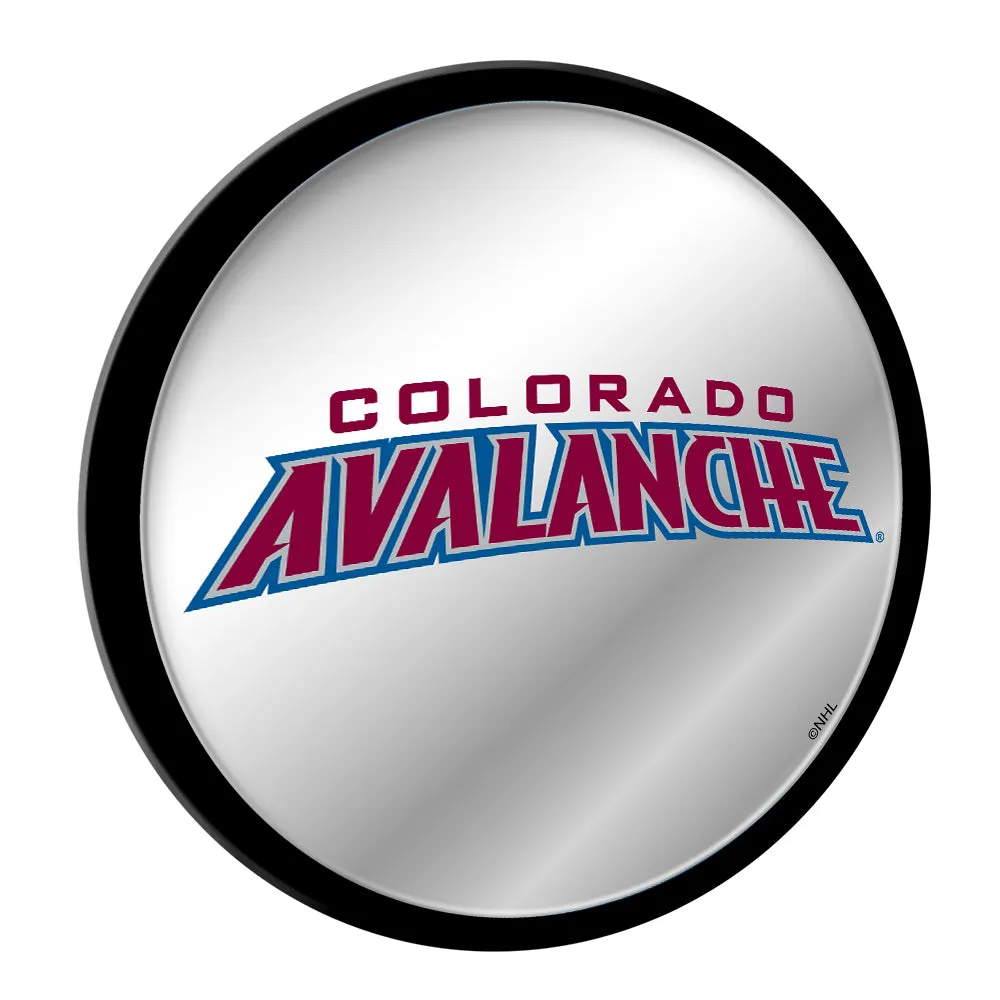 Colorado Avalanche: Secondary Logo - Modern Disc Mirrored Wall Sign
