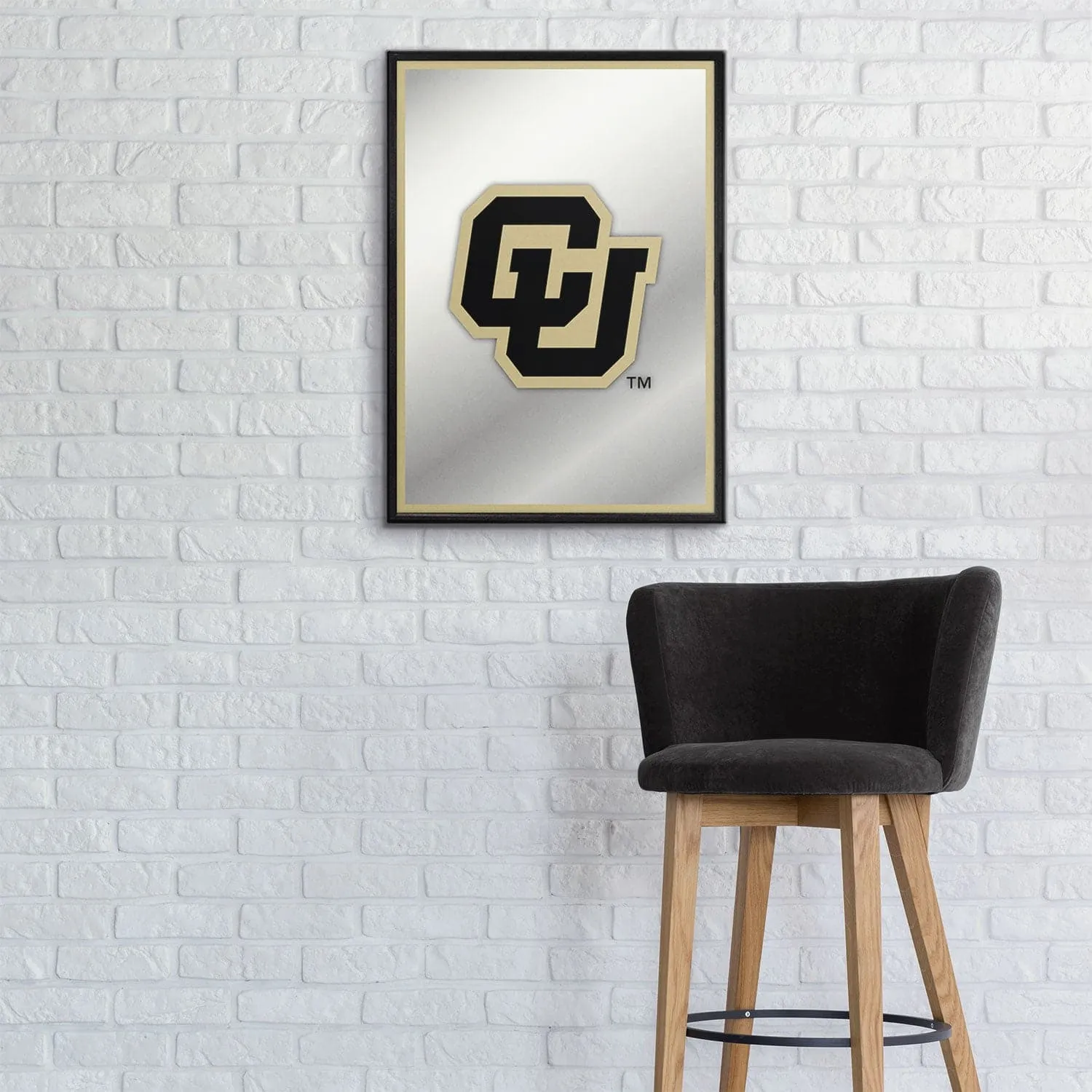 Colorado Buffaloes: CU - Framed Mirrored Wall Sign