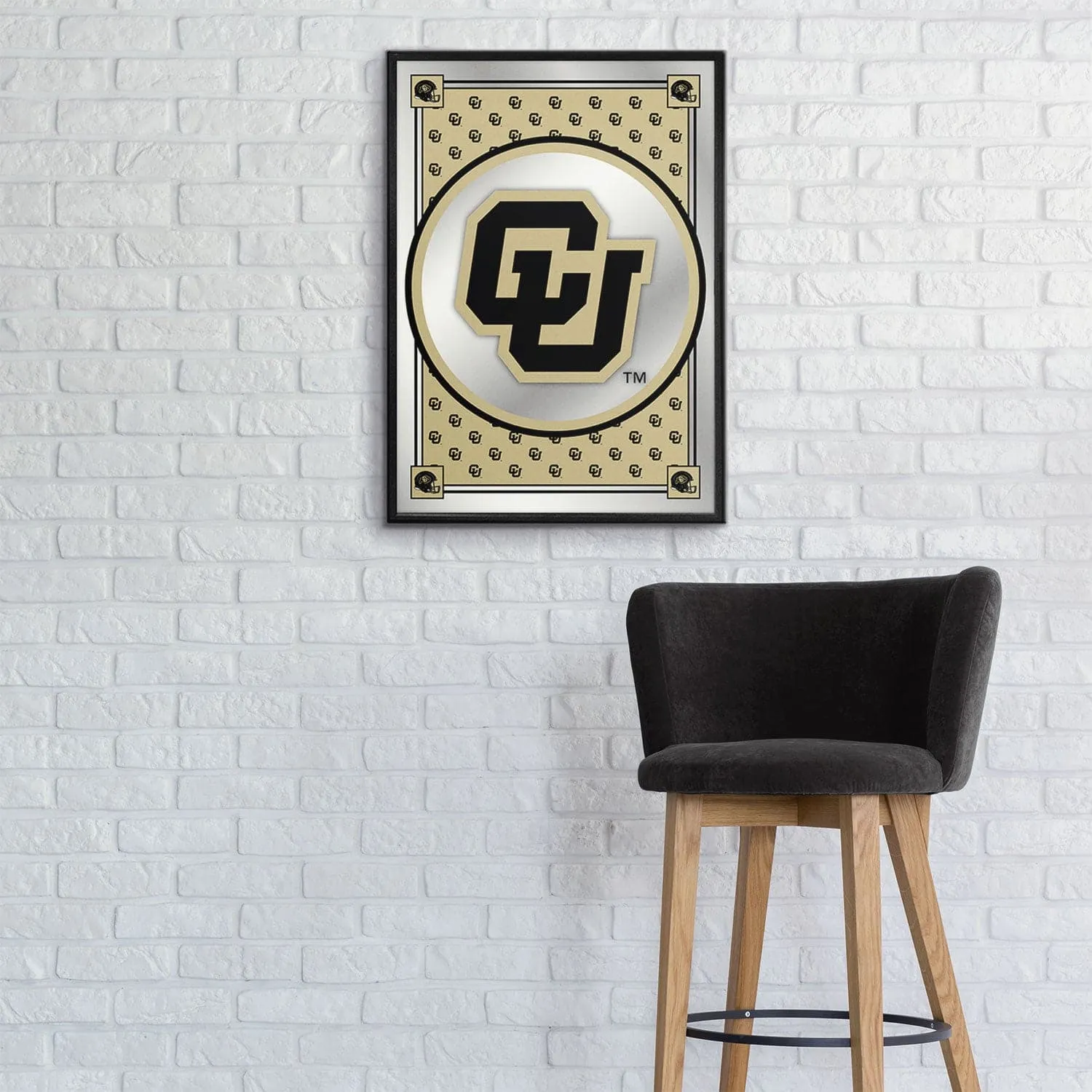 Colorado Buffaloes: Team Spirit, CU - Framed Mirrored Wall Sign