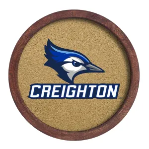 Creighton Bluejays: "Faux" Barrel Framed Cork Board