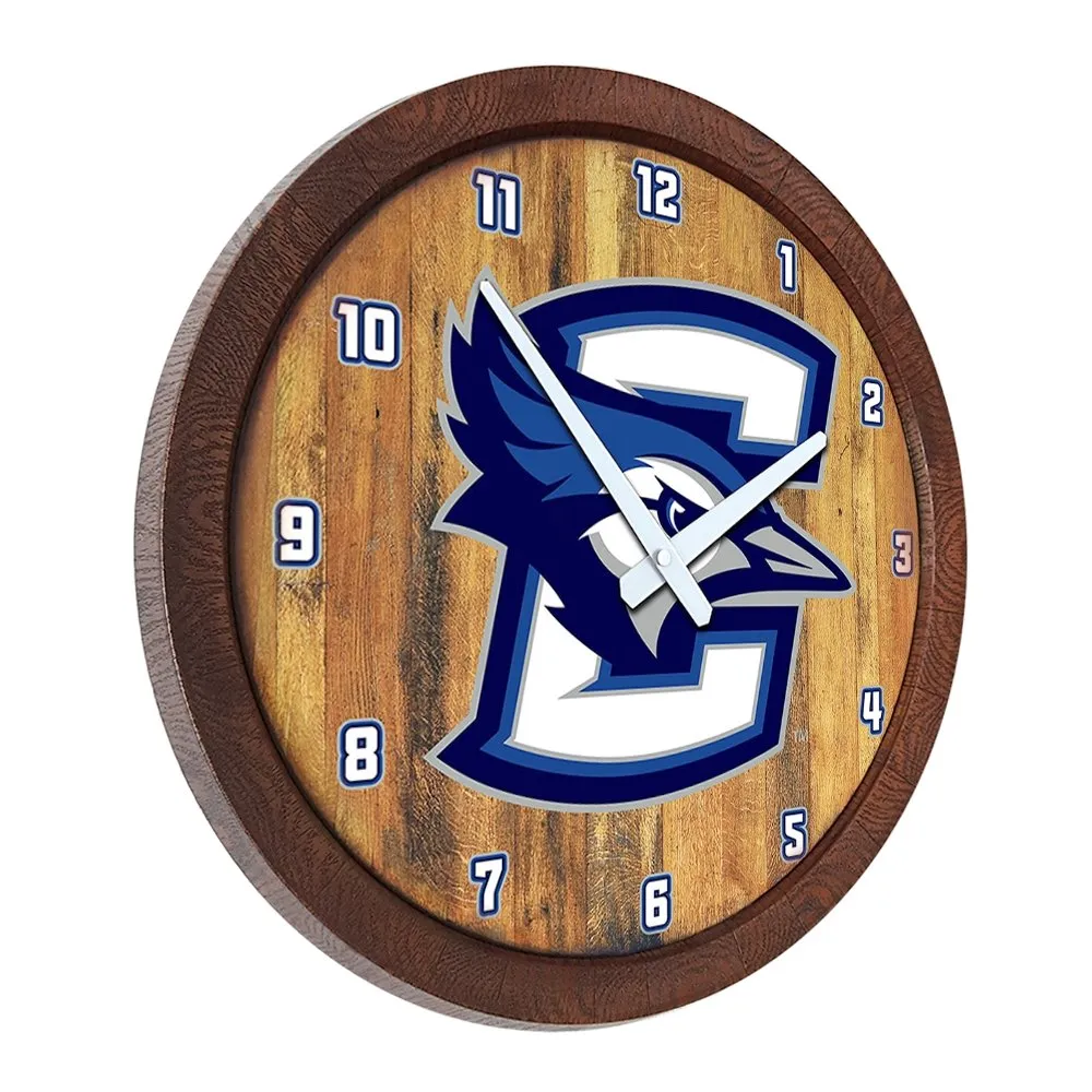 Creighton Bluejays: "Faux" Barrel Top Wall Clock
