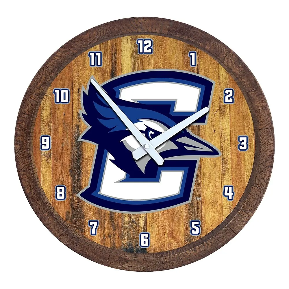 Creighton Bluejays: "Faux" Barrel Top Wall Clock