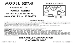 CROSLEY-52TA-U