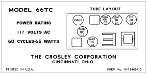 CROSLEY-66TC