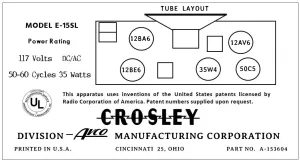CROSLEY-E-15SL
