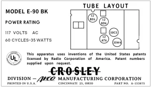 CROSLEY-E-90BK