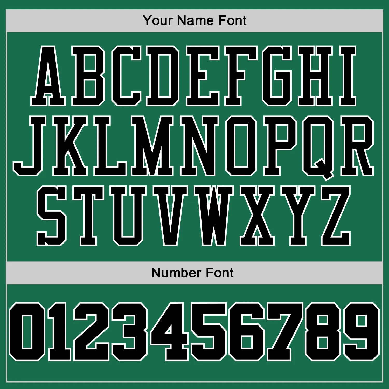 Custom Kelly Green Black-White Performance T-Shirt