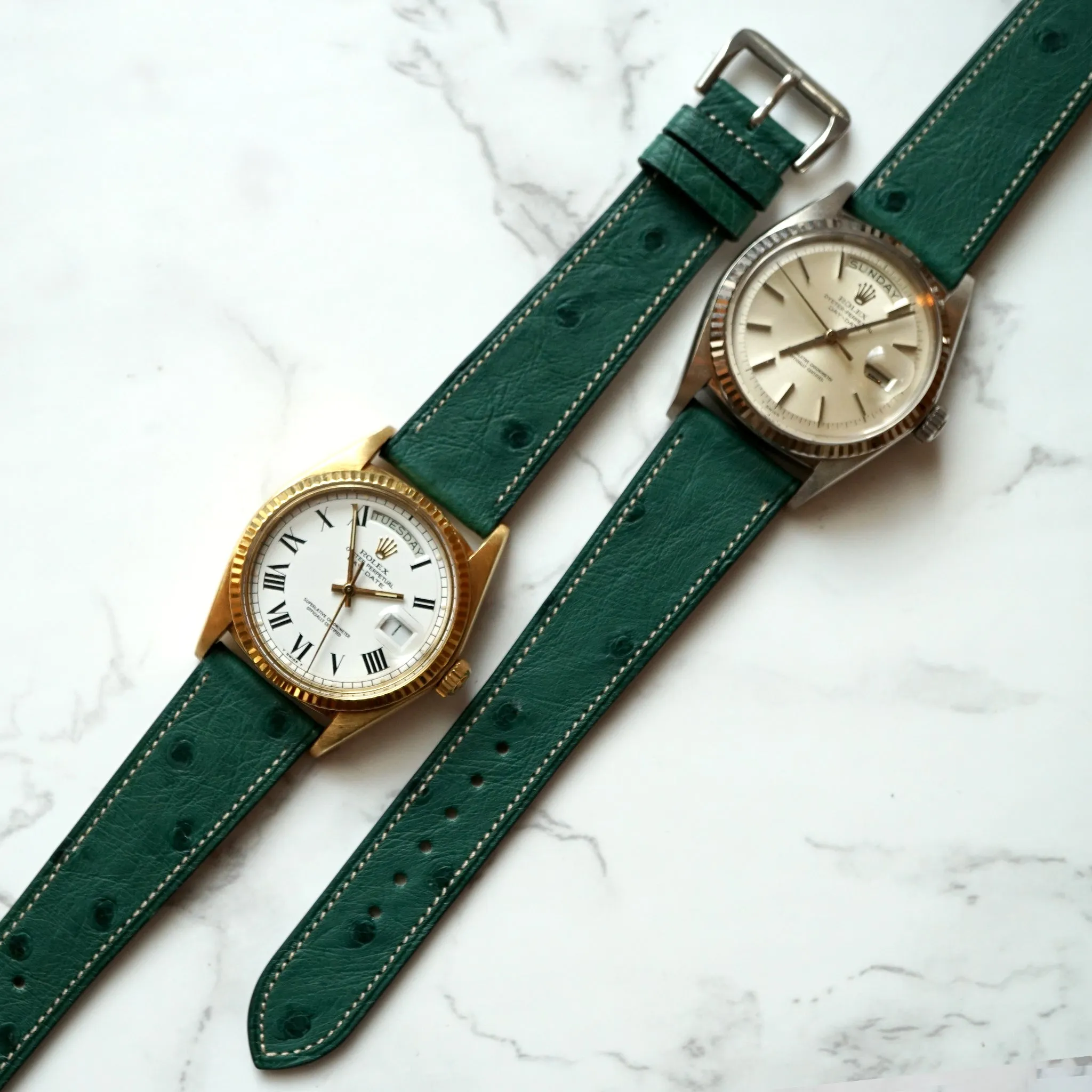 CYPRUS GREEN OSTRICH STANDARD STRAP
