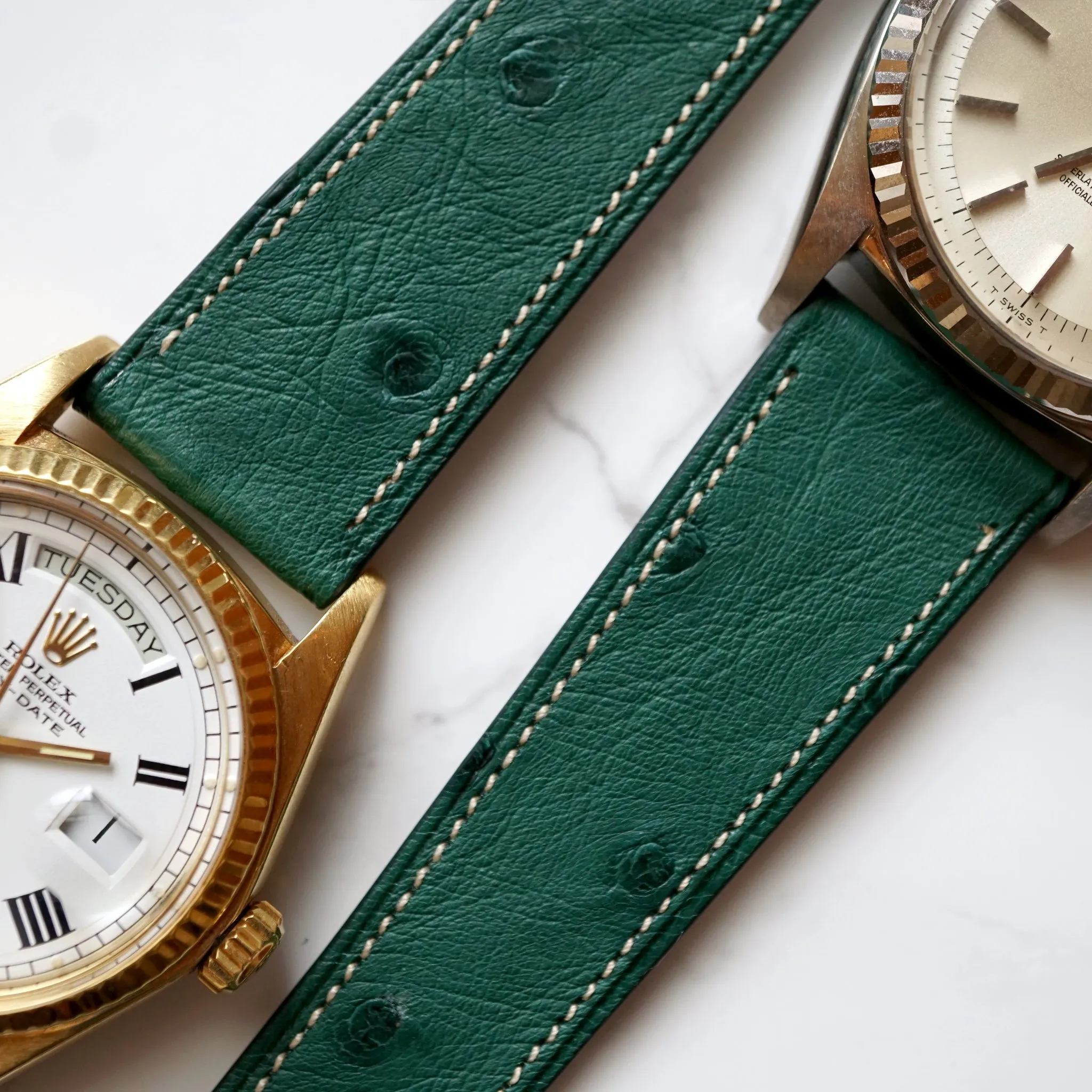 CYPRUS GREEN OSTRICH STANDARD STRAP