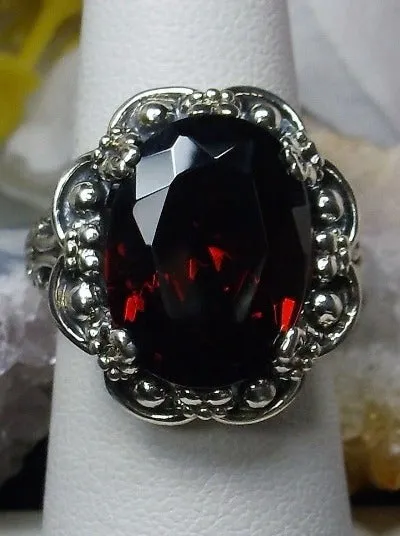 D118, Bouquet Ring, Oval Gemstone, Vintage Style Jewelry, Design#D118