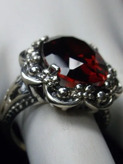 D118, Bouquet Ring, Oval Gemstone, Vintage Style Jewelry, Design#D118